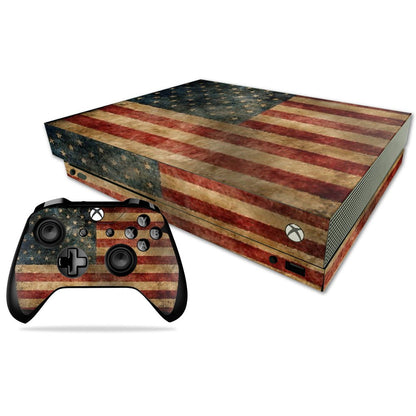 MIGHTY SKINS Xbox One X Skin - Vintage Flag Vinyl Decal Wrap, Durable & Easy to Apply, Model AFMIXBONXCMB-Vintage Flag