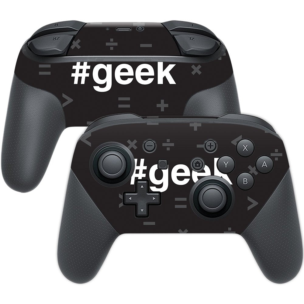 MIGHTY SKINS Nintendo Switch Pro Controller Skin - Geek, Durable Vinyl Decal Wrap, Easy Apply/Remove, Model NISWPCOI-Geek