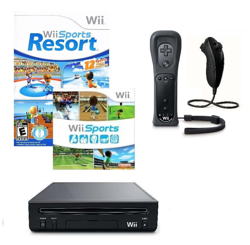 Nintendo Wii Sports & Resort Special Value Edition (Renewed) (1 Player Black)