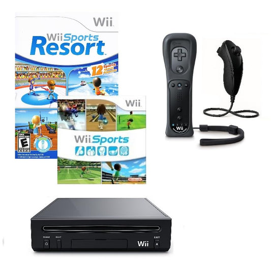 Nintendo Wii Sports & Resort Special Value Edition (Renewed) (1 Player Black)
