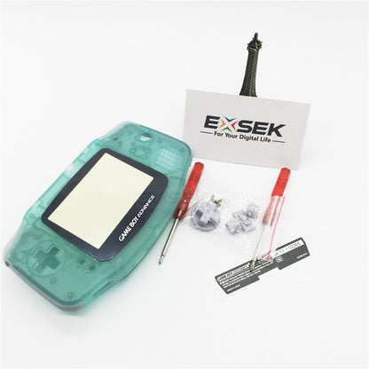 EXSEK GBA Housing Shell Pack - Luminous Green Edition Compatible with Gameboy Advance (Model: EXGBALUM)