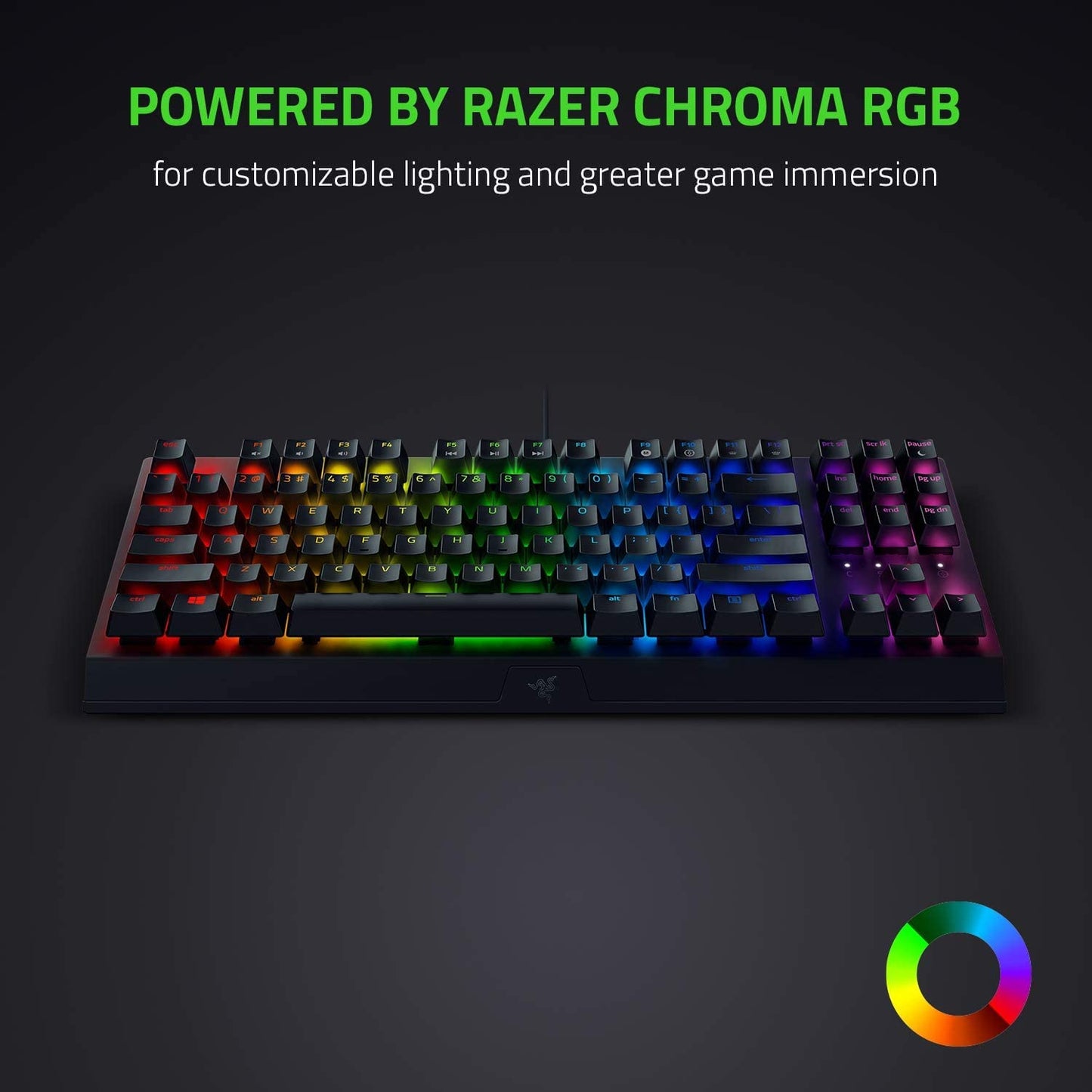Razer BlackWidow V3 Tenkeyless Mechanical Gaming Keyboard - Black, Model RZ03-03491800-R3M1