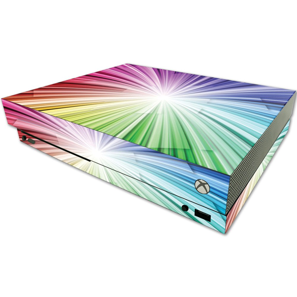 MIGHTY SKINS Vinyl Decal Skin for Microsoft One X Console - Rainbow Explosion, Durable, Easy to Apply, Made in the USA