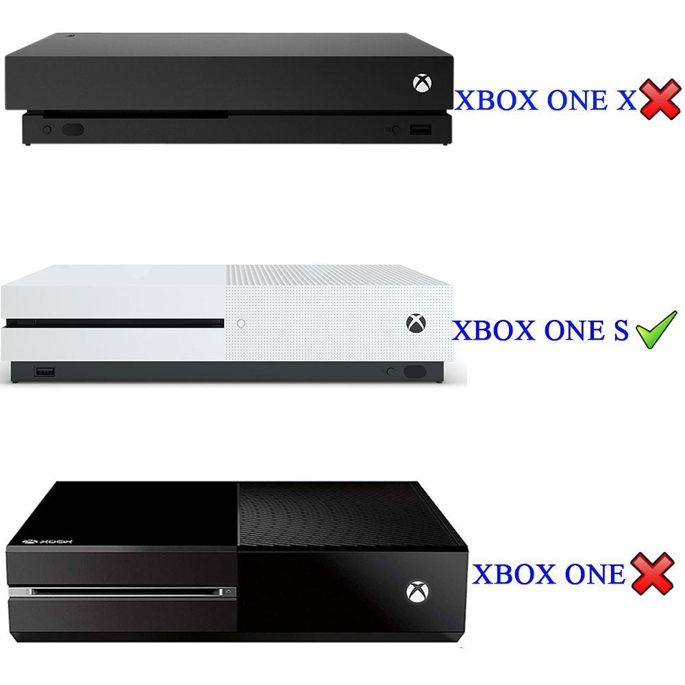 eXtremeRate Black Cooling Vertical Stand for Xbox One S - Model JYXBS0002GC