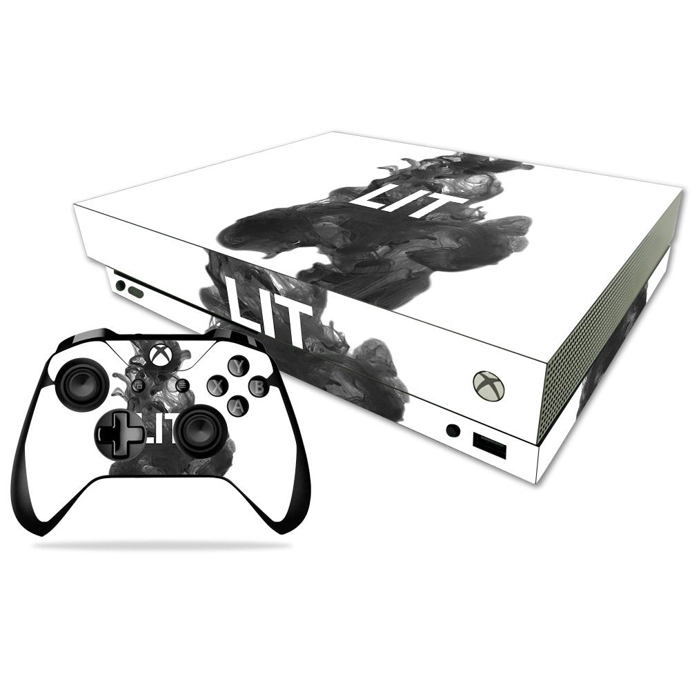 MIGHTY SKINS Xbox One X Skin - Durable Vinyl Decal Wrap, Easy Apply/Remove, Lit Design, Model MIXBONXCMB-Lit, Made in USA