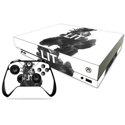 MIGHTY SKINS Xbox One X Skin - Durable Vinyl Decal Wrap, Easy Apply/Remove, Lit Design, Model MIXBONXCMB-Lit, Made in USA