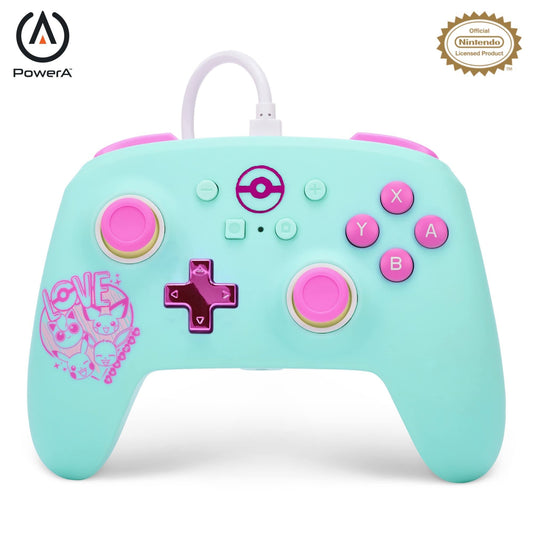 PowerA Wired Controller for Nintendo Switch - Pokémon: Sweet Friends, Model NSGP0146-01, Gamepad, Officially Licensed