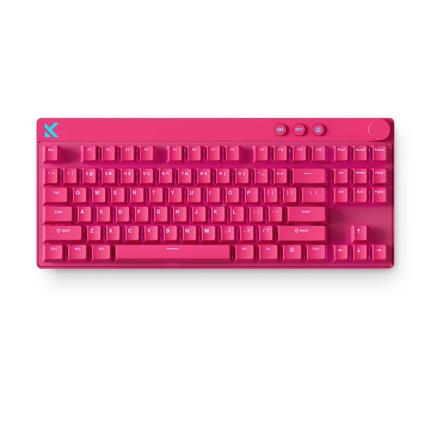 MCHOSE Mix 87 TKL Wired Gaming Keyboard Magnetic Switch Hall Effect Keyboards Rapid Trigger SOCD 8K Polling Rate Volume Knob Adjustable Actuation RGB HotSwap Red Apollo Switch