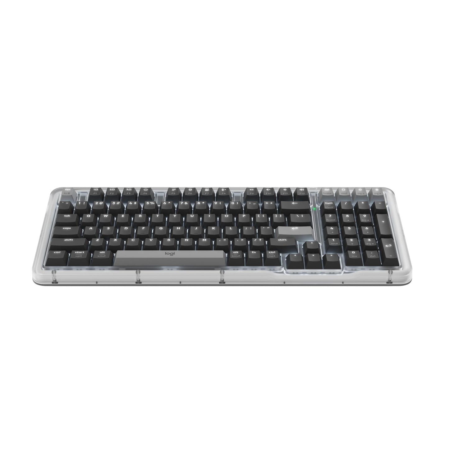 Logitech Alto Keys K98M Wireless Mechanical Clicky Keyboard  Customizable Keyboard with Vibration Absorbing Gasket  Backlit Keys  Bluetooth  USB-C Charging  for PC  Mac  Laptops - Graphite