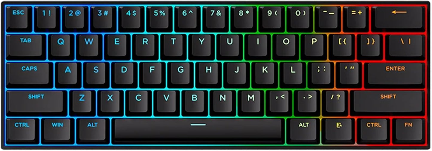 Hyekit x MCHOSE ACE 60 PRO 60% Wired Magnetic Switch Mechanical Gaming Keyboard  Rapid control button Hall Effect Keyboard  Hyper-Fast Adjustable Actuation  8K Hz Polling Rate  RGB HotSwap  for PC/Mac  Black
