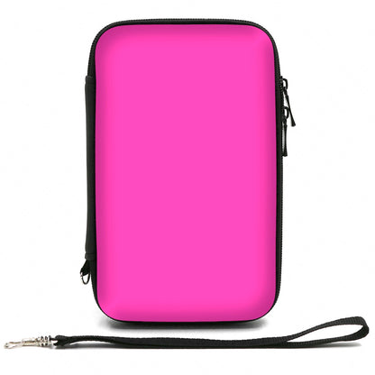 ADVcer 3DS Case - EVA Waterproof Hard Shield with Detachable Wrist Strap - Compatible with Nintendo 3DS/DS - Fuchsia