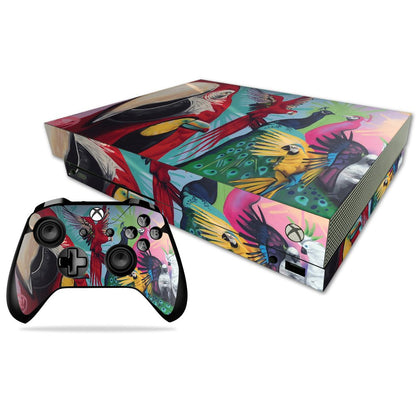 MIGHTY SKINS Xbox One X Skin - Parrot Paradise | Durable Vinyl Decal Wrap, Easy to Apply & Remove, Made in The USA