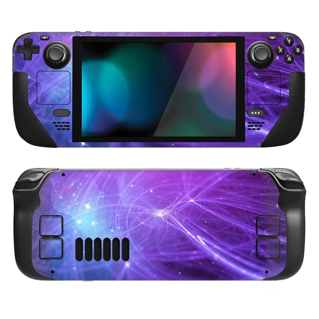 PlayVital Full Set Protective Skin Decal for Steam Deck LCD  Custom Stickers Vinyl Cover for Steam Deck OLED - Track of Meteor