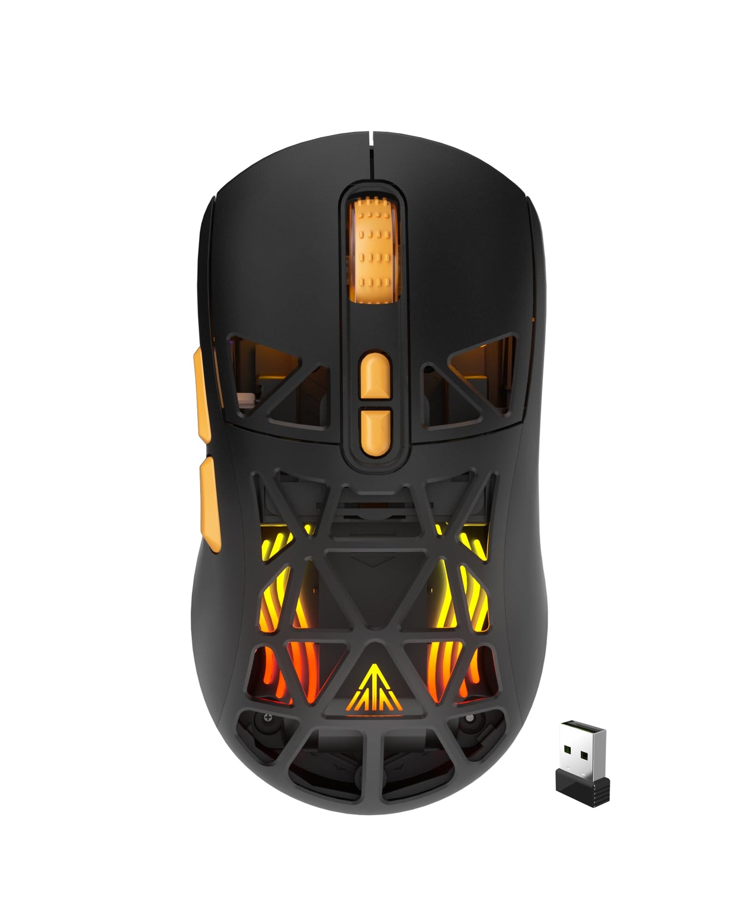 SOLAKAKA SM802 Wireless Gaming Mouse,10000 DPI,Tri-Mode Wired/BT 5.0/2.4GHz Wireless Mouse with Side Button, RGB Programmable Ma