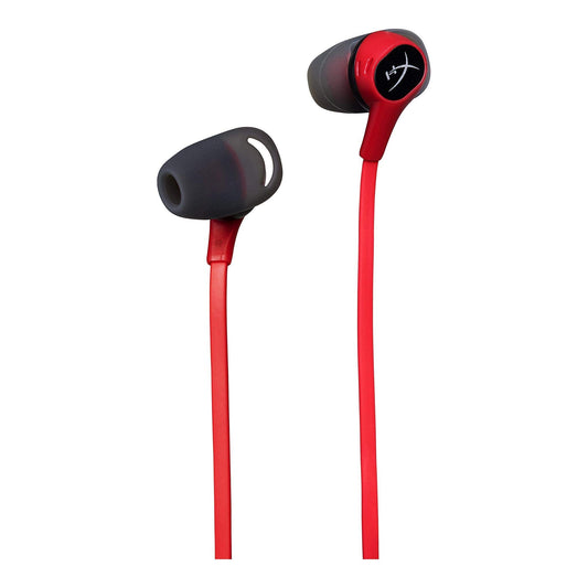 HyperX Cloud Earbuds - Gaming Headphones with Mic for Nintendo Switch, One Size, Red, Model HX-HSCEB-RD