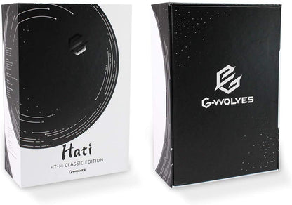G-Wolves Hati HTM Wired Gaming Mouse - Ultra Lightweight 61G, Honeycomb Design, 3360 Sensor, PTFE Skates, Faze Red, Medium Size