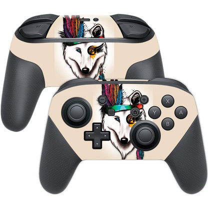 MIGHTY SKINS Nintendo Switch Pro Controller Skin - Indian Soul | Durable Vinyl Decal, Easy to Apply & Remove, Made in USA