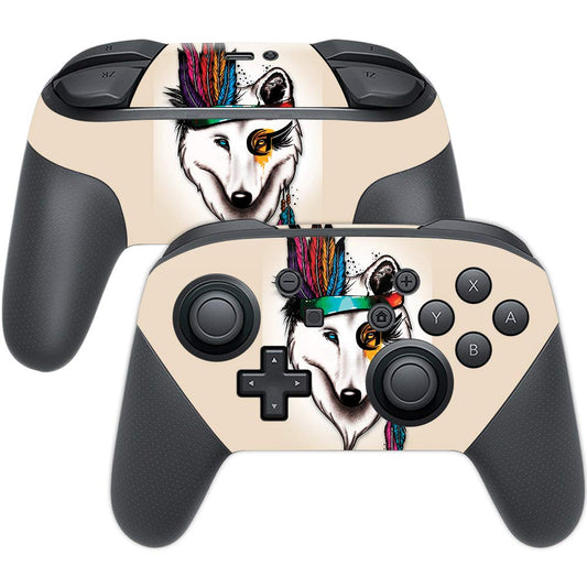 MIGHTY SKINS Nintendo Switch Pro Controller Skin - Indian Soul | Durable Vinyl Decal, Easy to Apply & Remove, Made in USA