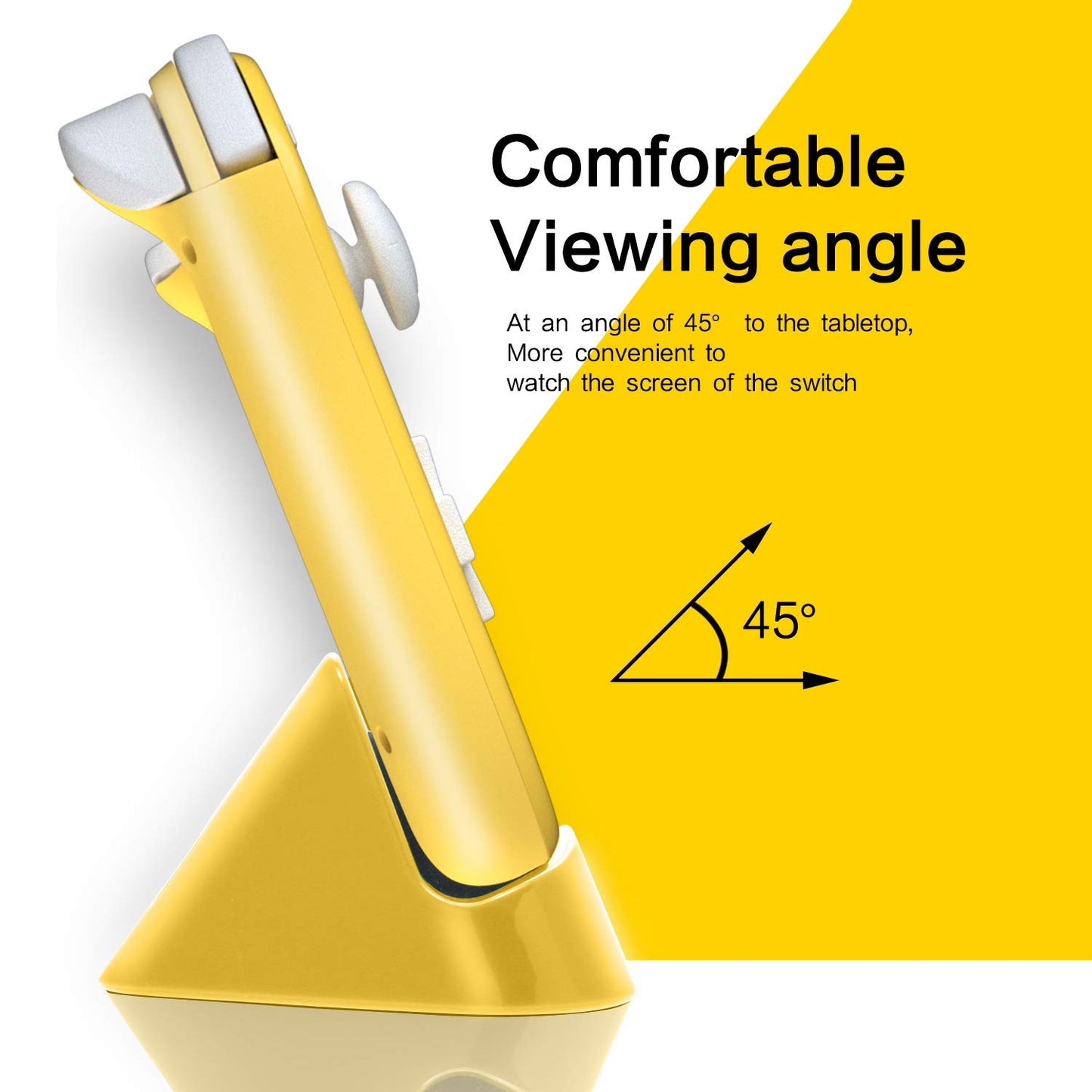 ECHZOVE Charging Dock for Nintendo Switch Lite - Yellow Charger Accessory