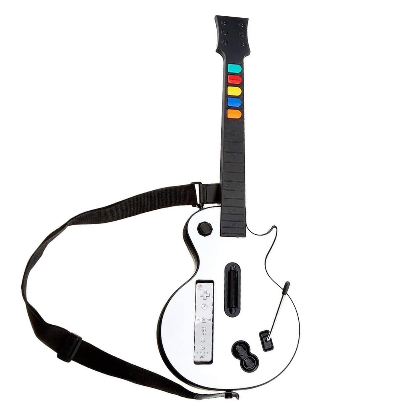 DOYO Wireless Guitar Controller for Wii - Compatible with Guitar Hero & Rock Band 2/3, White