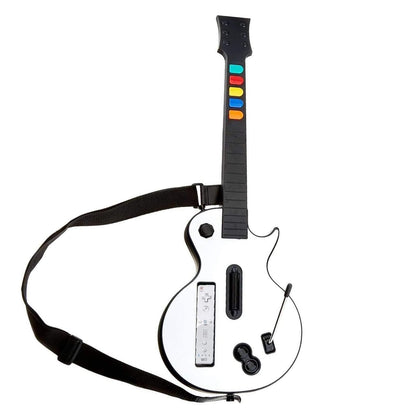 DOYO Wireless Guitar Controller for Wii - Compatible with Guitar Hero & Rock Band 2/3, White