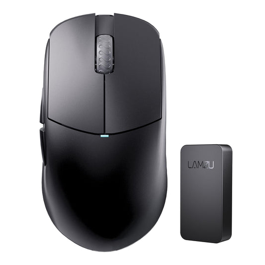 Lamzu Atlantis Mini Wireless Gaming Mouse - 51g, 26000 DPI, Symmetrical, Black, Model LA-MINI