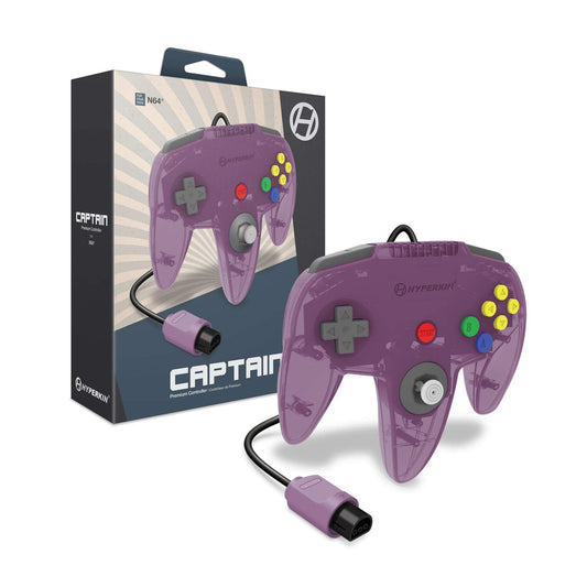 Hyperkin Captain fine Controller for N64 (Amethyst Purple) - Nintendo 64
