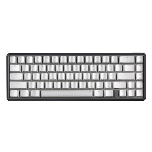 IROK CD67 RGB 60% Mechanical Gaming Keyboard - Hot-Swappable Red Switches, Wired, Full Metal Enclosure, Silver