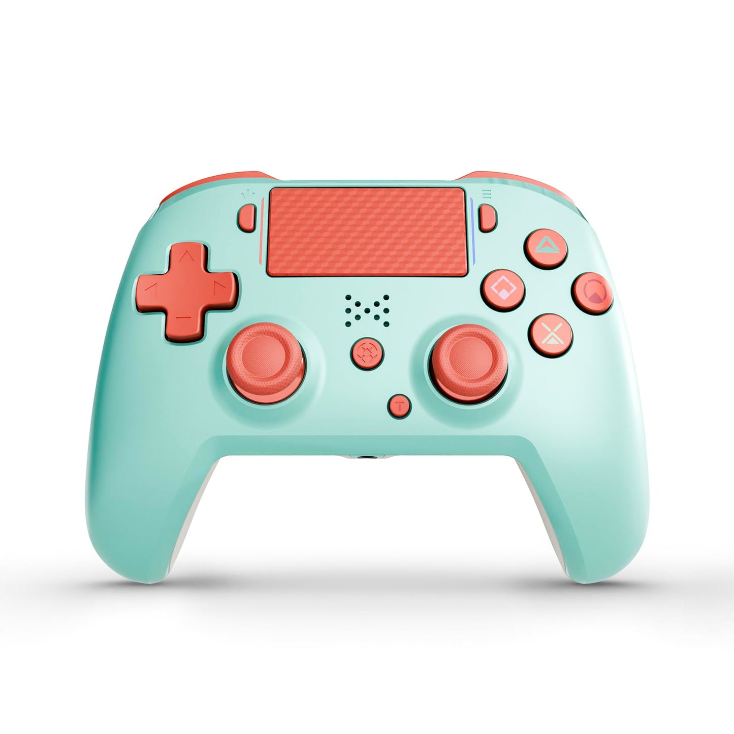 Jersonn Wireless Controller Compatible with PS4/Pro/Slim/PC  with Dual Vibration  1200mAh Battery  6-Axis Motion Sensor  Built-in Speaker & 3.5mm Headphone Jack  Charging Cable (Green)