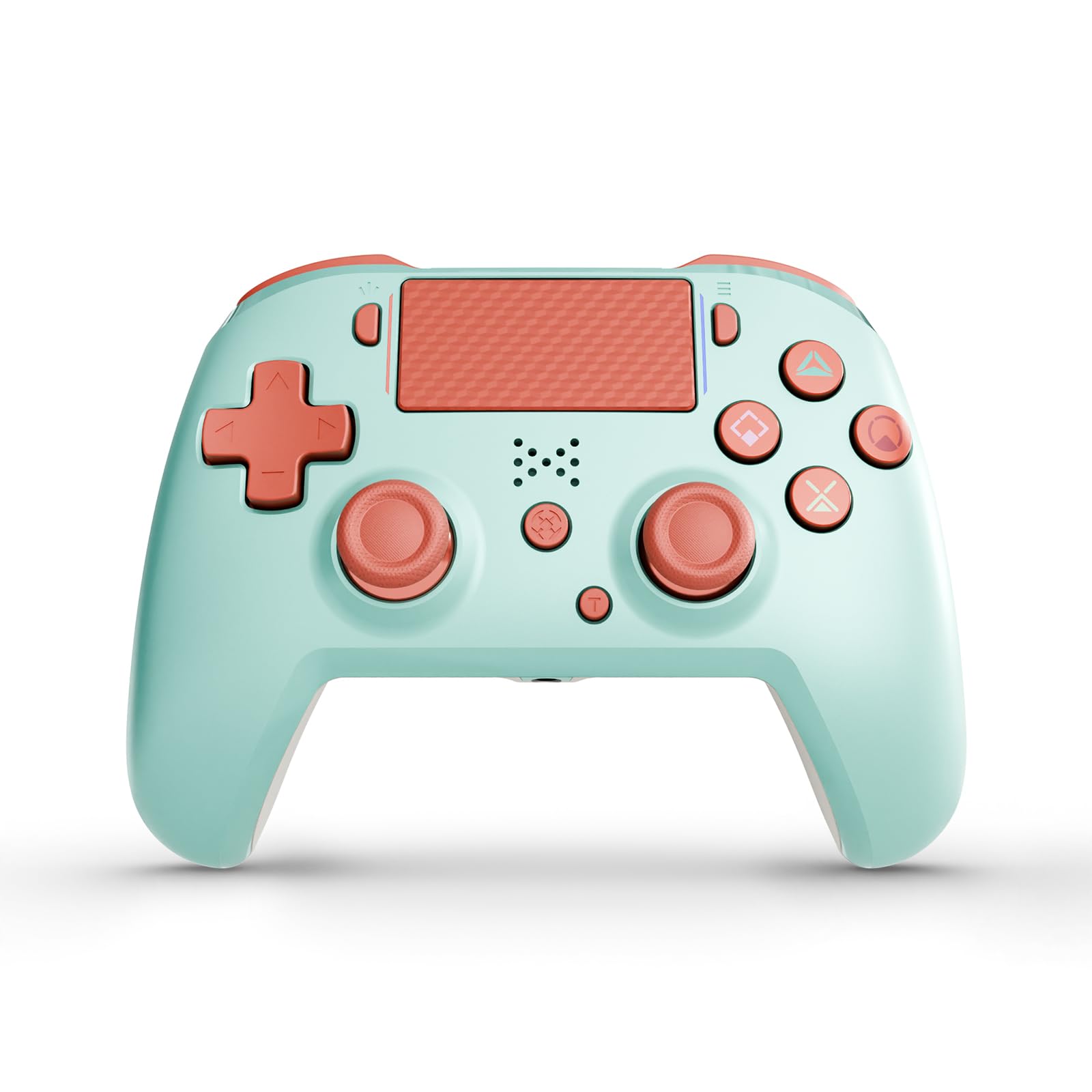 Jersonn Wireless Controller Compatible with PS4/Pro/Slim/PC  with Dual Vibration  1200mAh Battery  6-Axis Motion Sensor  Built-in Speaker & 3.5mm Headphone Jack  Charging Cable (Green)