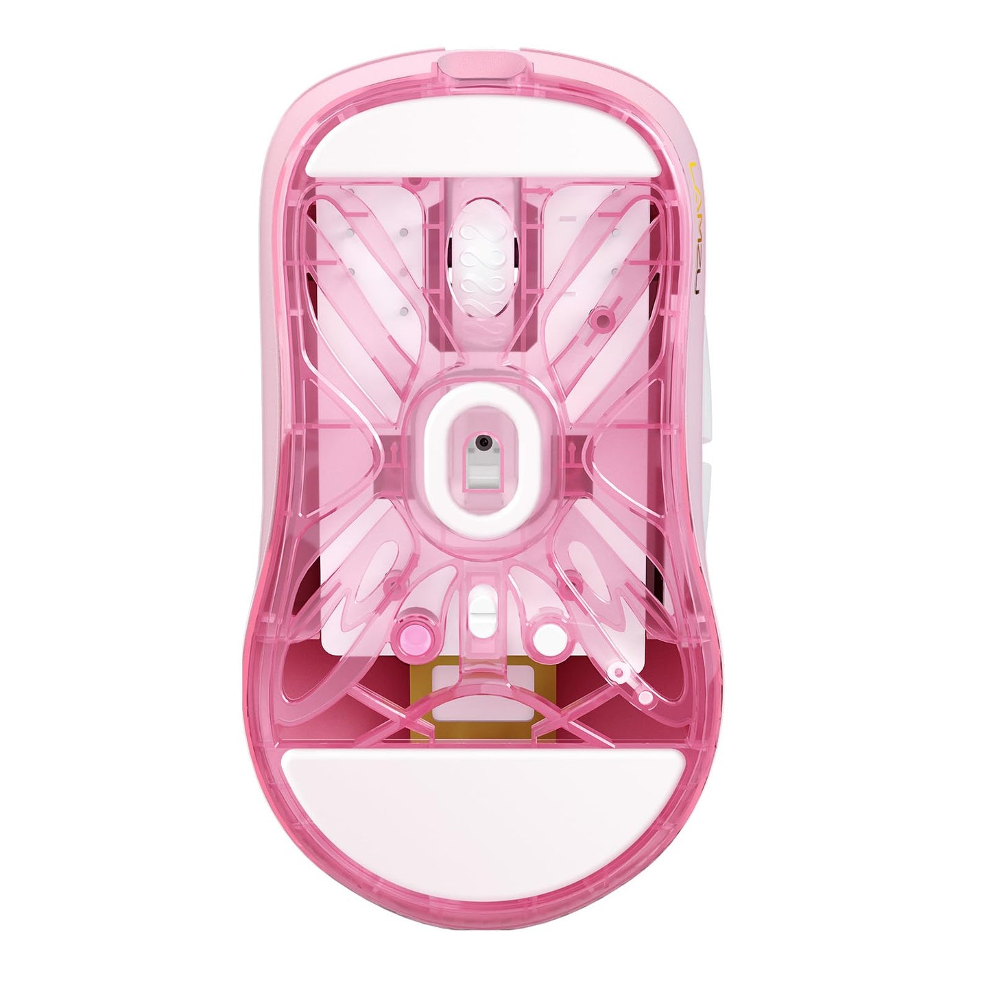 Lamzu Atlantis Mini Champion Edition Wireless Gaming Mouse - Ultra Lightweight 51g, 30000 DPI, Light Pink, Optical Switch, Symmetrical Design
