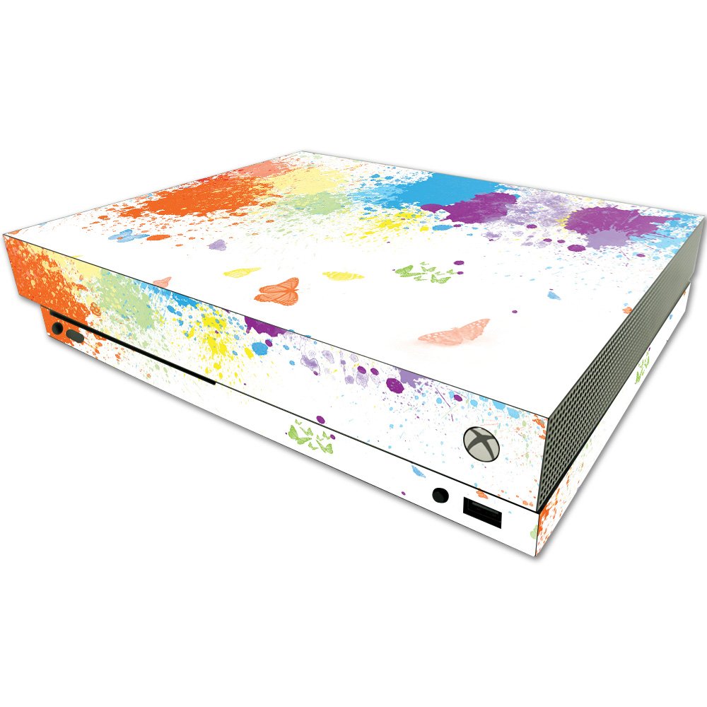 MIGHTY SKINS MightySkins Skin for Microsoft One X Console - Splash Of Color, Durable Vinyl Decal Wrap, Easy to Apply