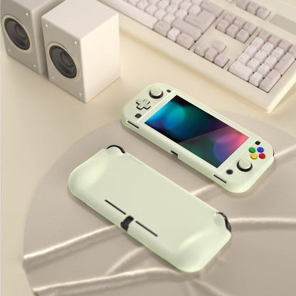 PlayVital ZealProtect Case for Nintendo Switch Lite - Hard Shell, Ergonomic Grip, Screen Protector, Antique Yellow