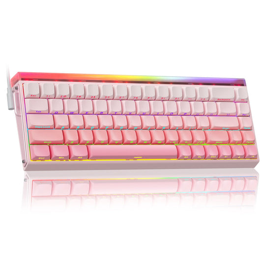 AULA HERO 68 HE 60% Wired Gaming Keyboard  Hall Effect Magnetic Switch Keyboard with Adjustable Actuation  Rapid control button Mode  8K Hz Polling Rate  0.125ms Latency RGB Backlit  Side Printed PBT Keycaps