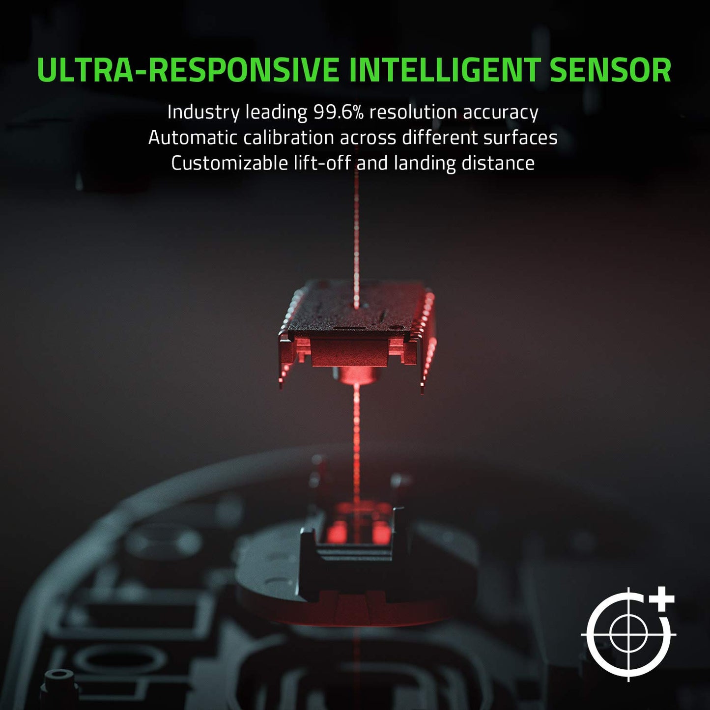 Razer Viper Ultimate Wireless Gaming Mouse - 20K DPI, 8 Programmable Buttons, Chroma Lighting, Classic Black, Model RZ01-03050200-R3U1