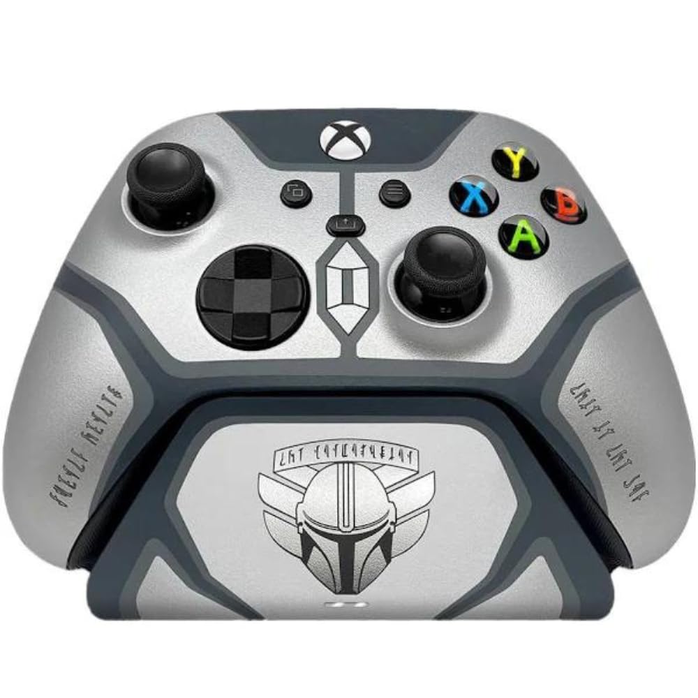 Razer special edition Mandalorian Wireless Pro Controller & Quick Charging Stand Bundle for Xbox Series X|S  Xbox One: Impulse control buttons - Textured Grips - 12hr Battery Life - Magnetic Sesupport Charging