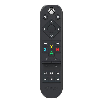 PDP Xbox Gaming Media Remote Control - Solar Powered, Compact, Black, Model 049-044