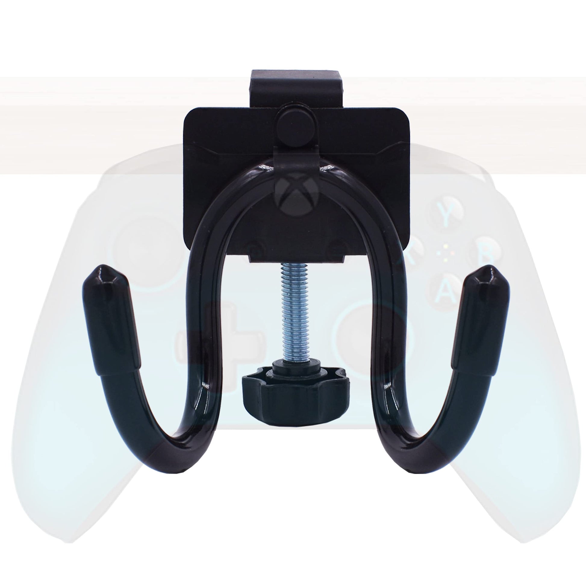 YYST Desk Mount Game Controller Holder Clamp On Hanger Holder Storage Rack Compatible with PS3/PS4/PS5/Xbox 360/Xbox One/S/X/fine design/Series S/Series X Controller  Pro Controller (1)