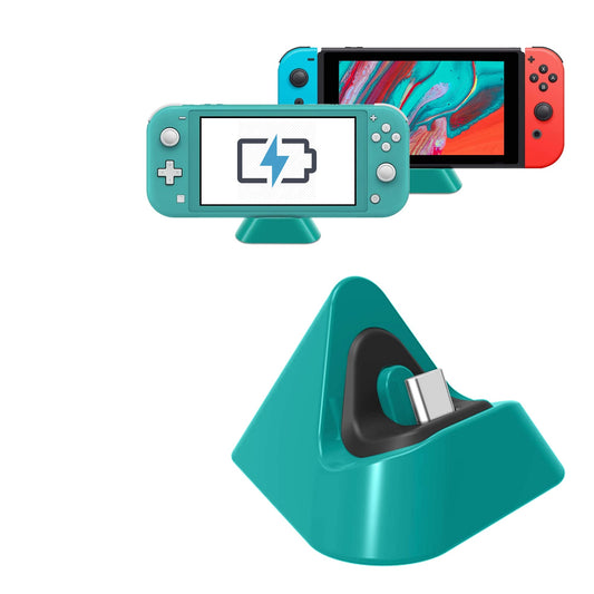 Charging Dock for Nintendo Switch Lite  Charging Stand Station Compatible with Nintendo Switch (Green)