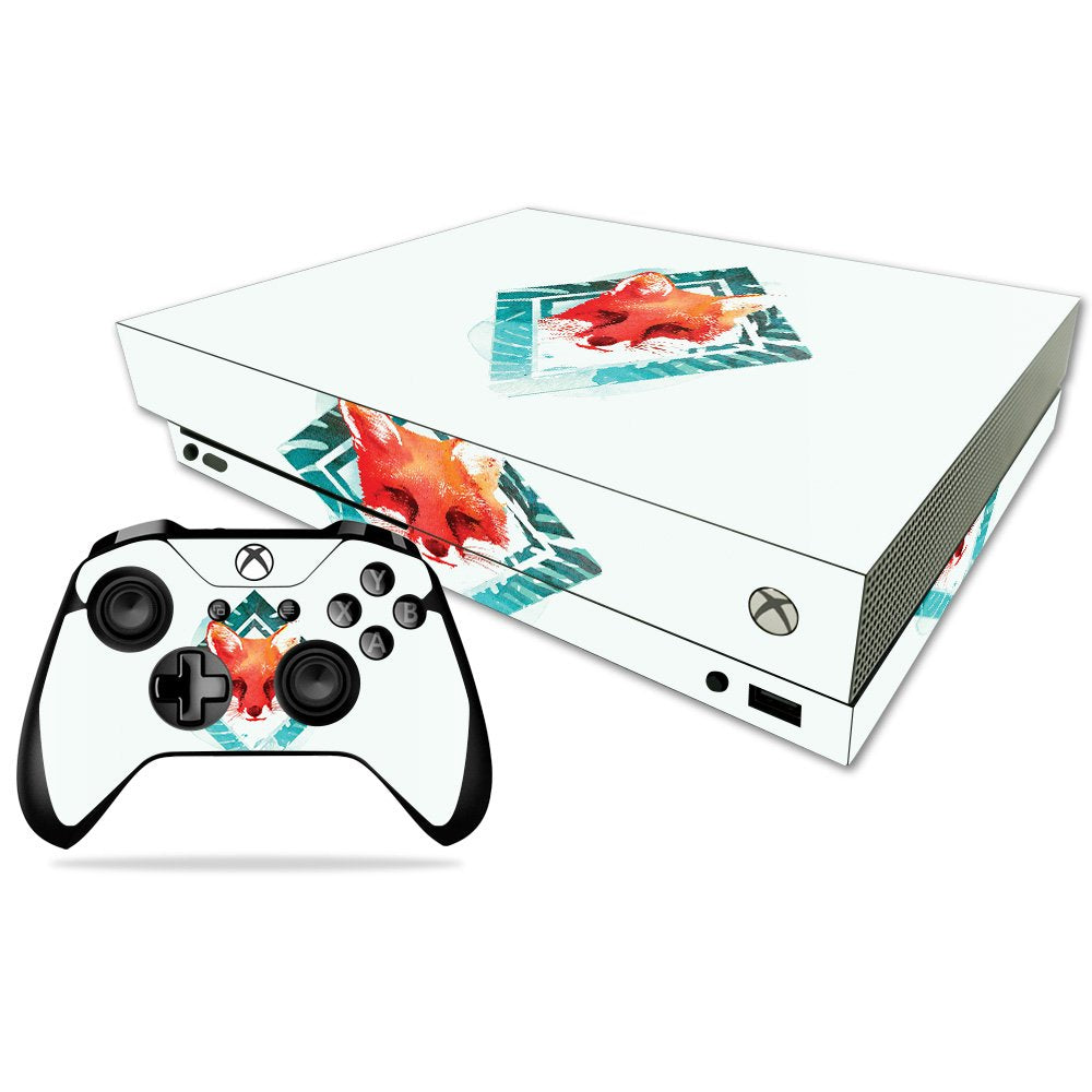 MIGHTY SKINS Xbox One X Skin - Tropical Fox Vinyl Decal Wrap, Durable & Easy to Apply, Model MIXBONXCMB-Tropical Fox