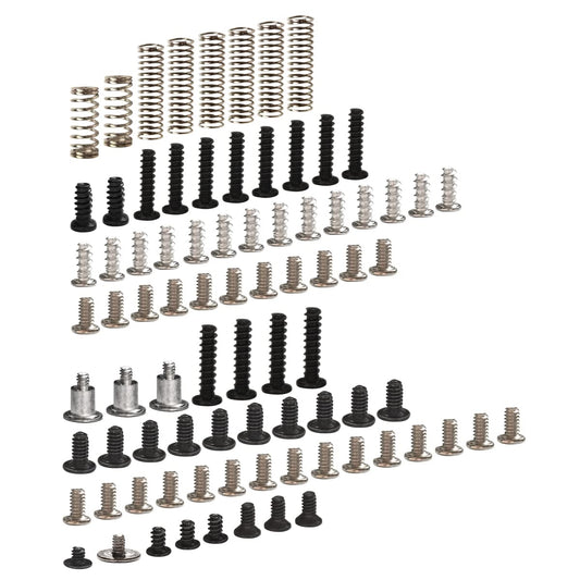 iParto Replacement Screw Set with Spring for Nintendo Switch Console & Joycon Controller Springs Screws Replacement for Nintendo Switch Slide Rail Back Shell Philips Triwing Head Screws(83pcs)