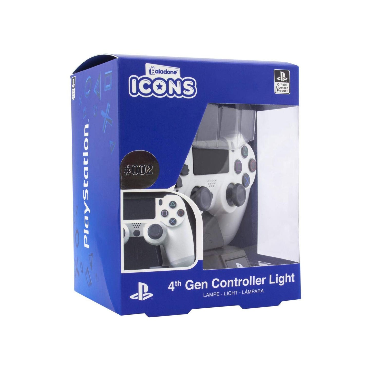 Paladone Icon Light - PlayStation 4 Controller, Multi-colour, Model PP6398PSV2, Durable Plastic Decor