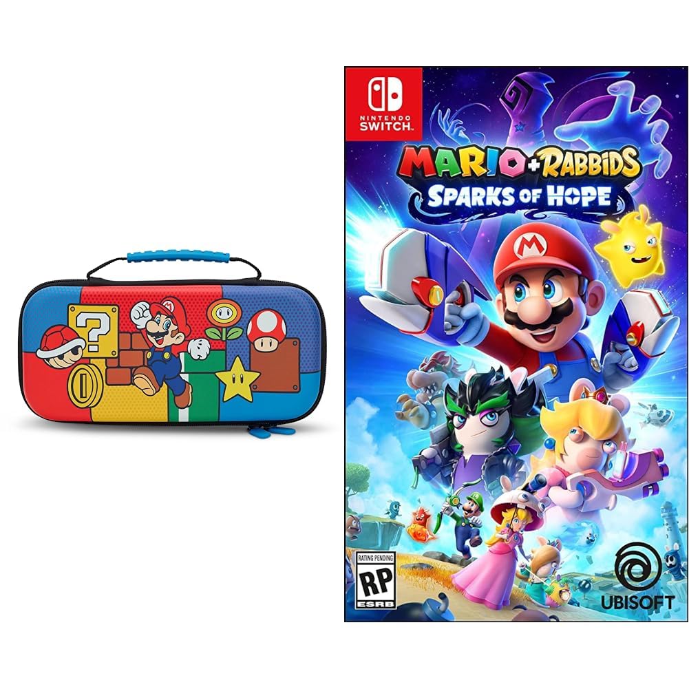 PowerA Protection Case for Nintendo Switch - Standard Size, Rainbow Run Mario Design
