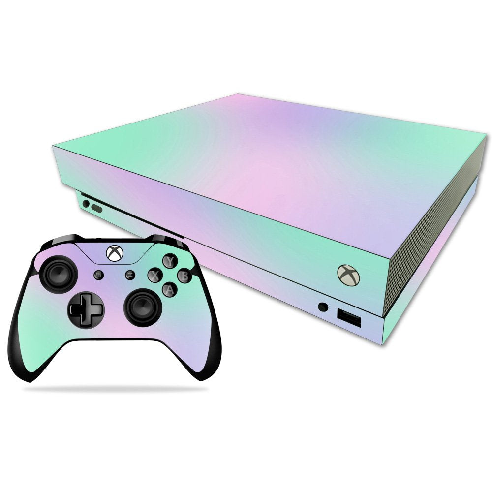 MIGHTY SKINS Xbox One X Skin - Cotton Candy Vinyl Decal Wrap, 8 x 0.1 in, Durable & Easy to Apply, Model MIXBONXCMB-Cotton Candy