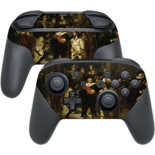 MightySkins Skin Compatible with Nintendo Switch Pro Controller - The Nightwatch | Protective, Durable, and Unique Vinyl Decal w