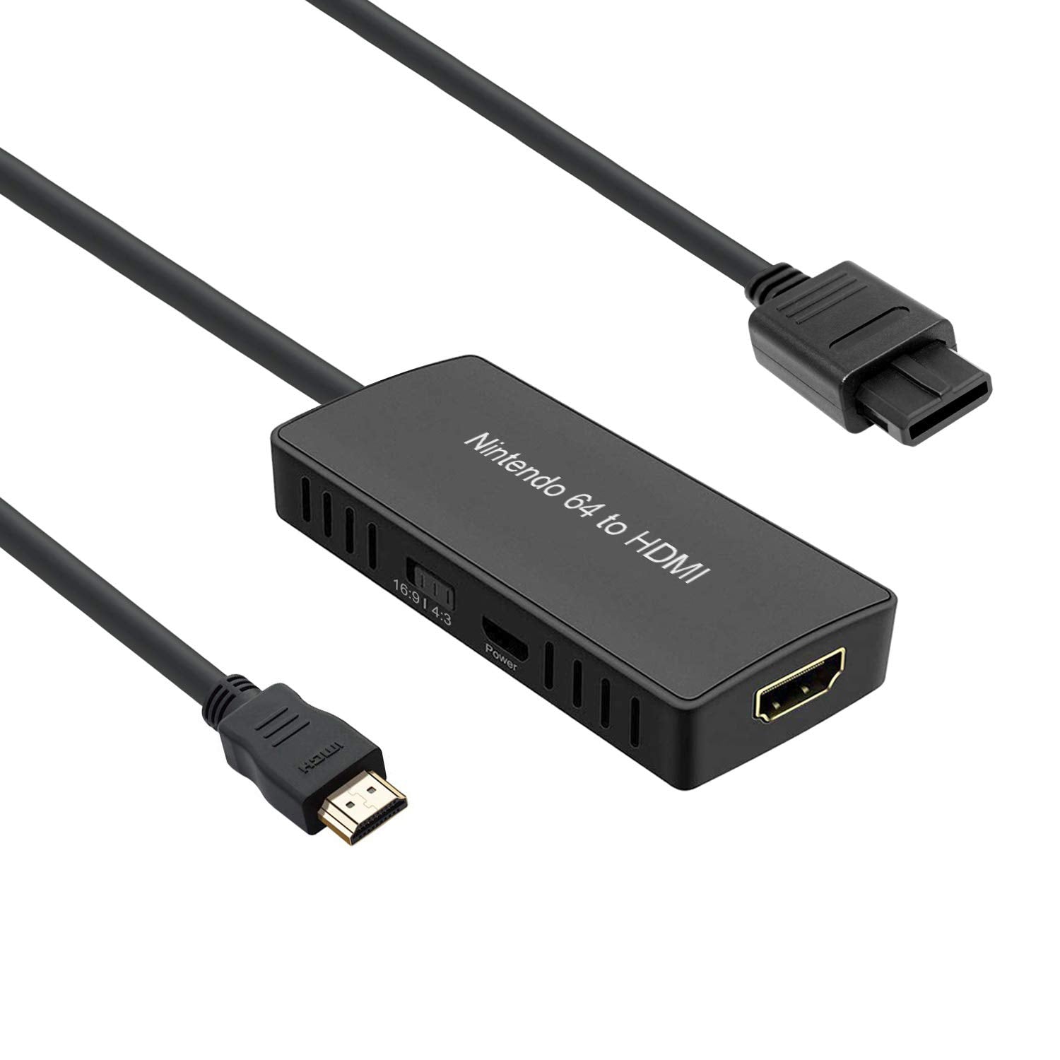 ZUZONG HDMI Cable for N64 - 16:9/4:3 Conversion, N64 to HDMI Converter Adapter, Compatible with Gamecube/SNES