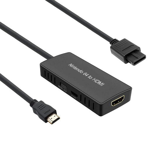 ZUZONG HDMI Cable for N64 - 16:9/4:3 Conversion, N64 to HDMI Converter Adapter, Compatible with Gamecube/SNES