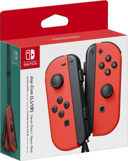 Nintendo Joy-Con Controllers (L/R) - Neon Red - Model HACAJABAA