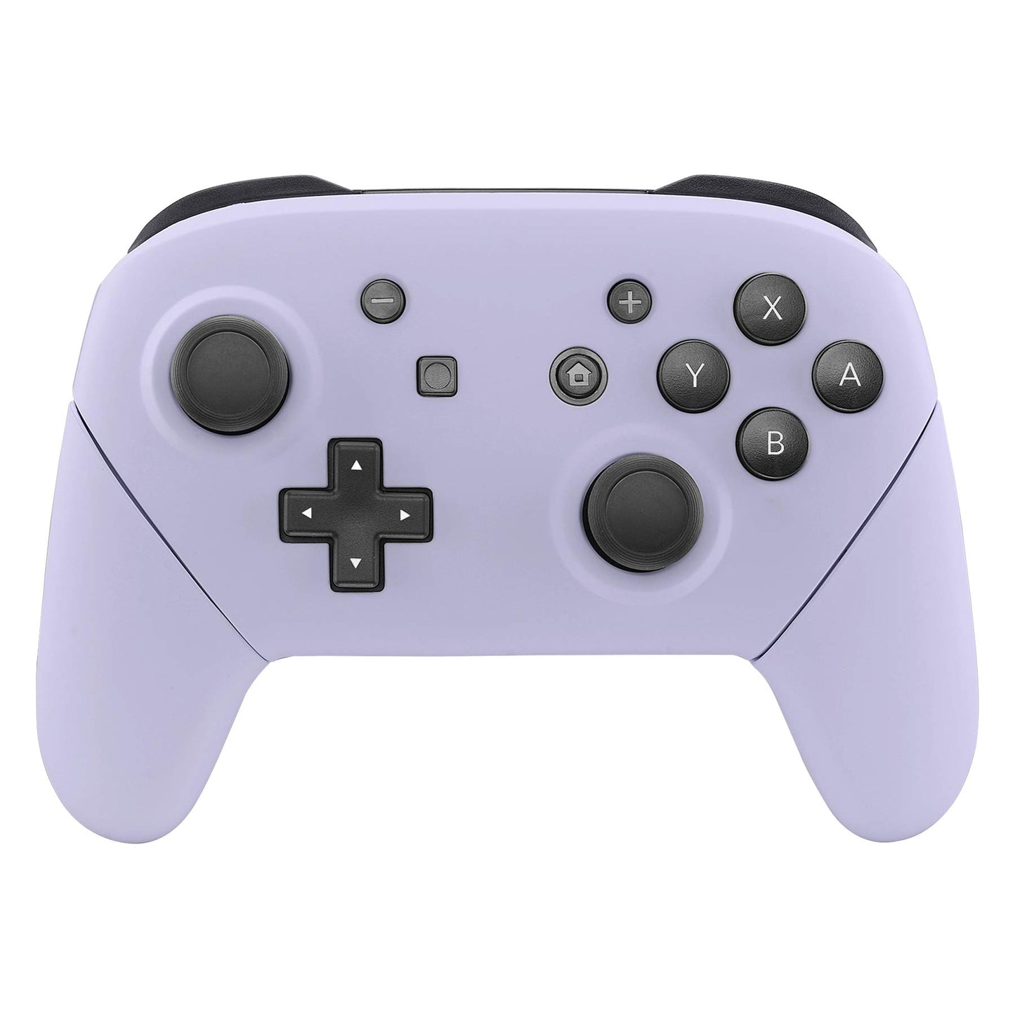 eXtremeRate Light Violet Faceplate Backplate Handles for Nintendo Switch Pro Controller, DIY Replacement Hand Grip Housing Shell