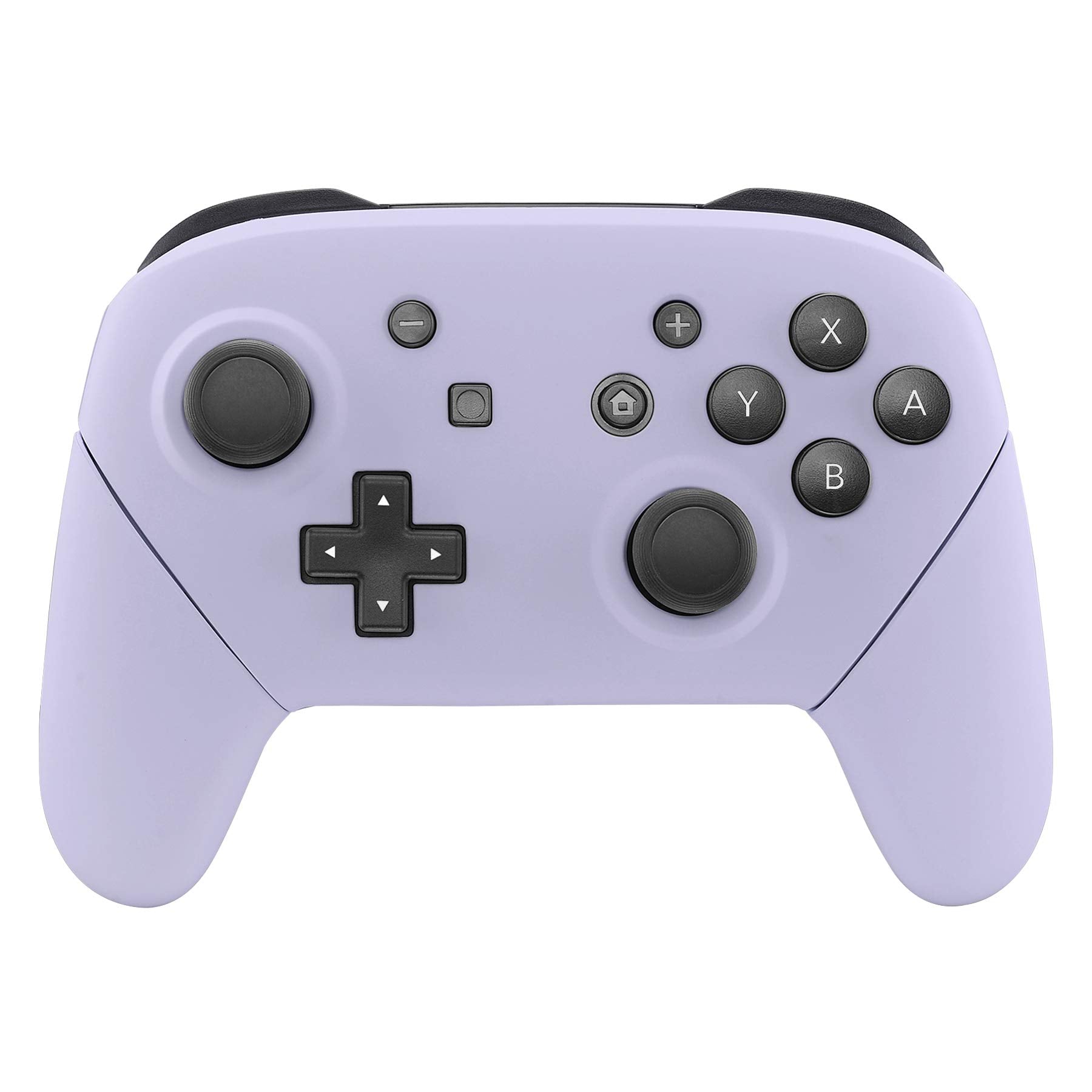 eXtremeRate Light Violet Faceplate Backplate Handles for Nintendo Switch Pro Controller, DIY Replacement Hand Grip Housing Shell